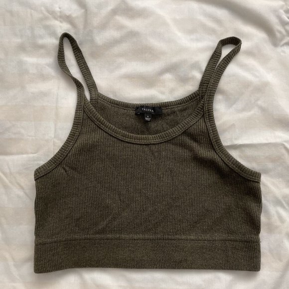 SOLD - Aritzia Talula Ribbed Bra Top - Picture 1 of 6